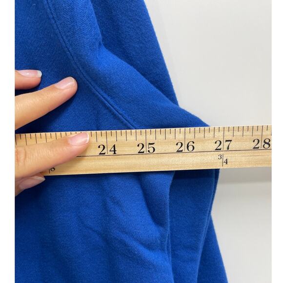 Tek Gear Mens Ultrasoft Fleece Pullover Hoodie Sweatshirt XL Blue Activewear NEW - Picture 4 of 11